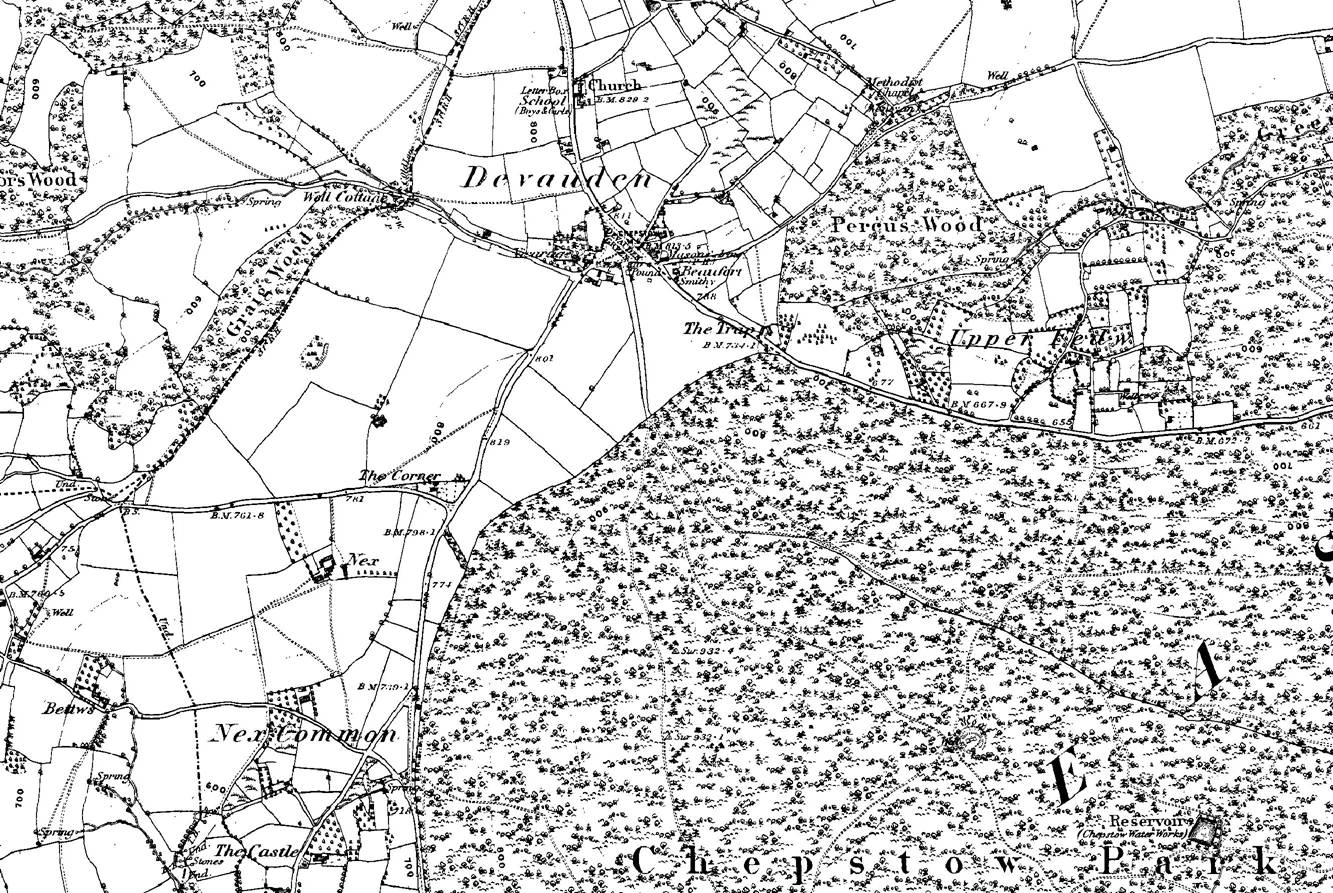 Historical Map of Devauden